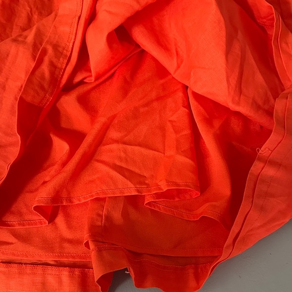 THML Sunset Smocked 100% Linen Dress Orange NWT Women’s S Summer Beach Party - Picture 9 of 10